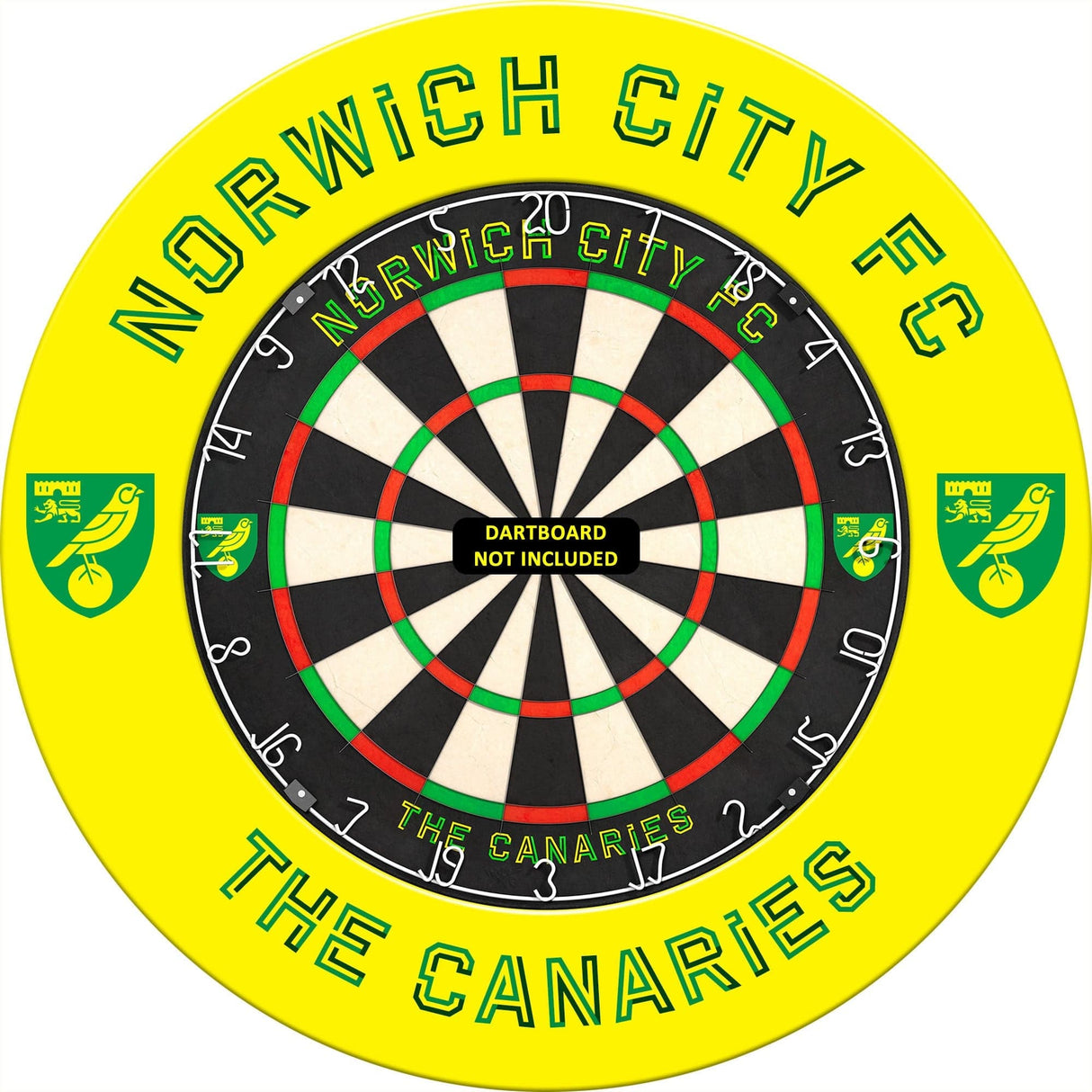 Norwich City FC - Official Licensed - The Canaries - Dartboard Surround - S3 - Yellow