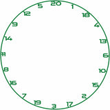 Bullet Custom Number Ring Green