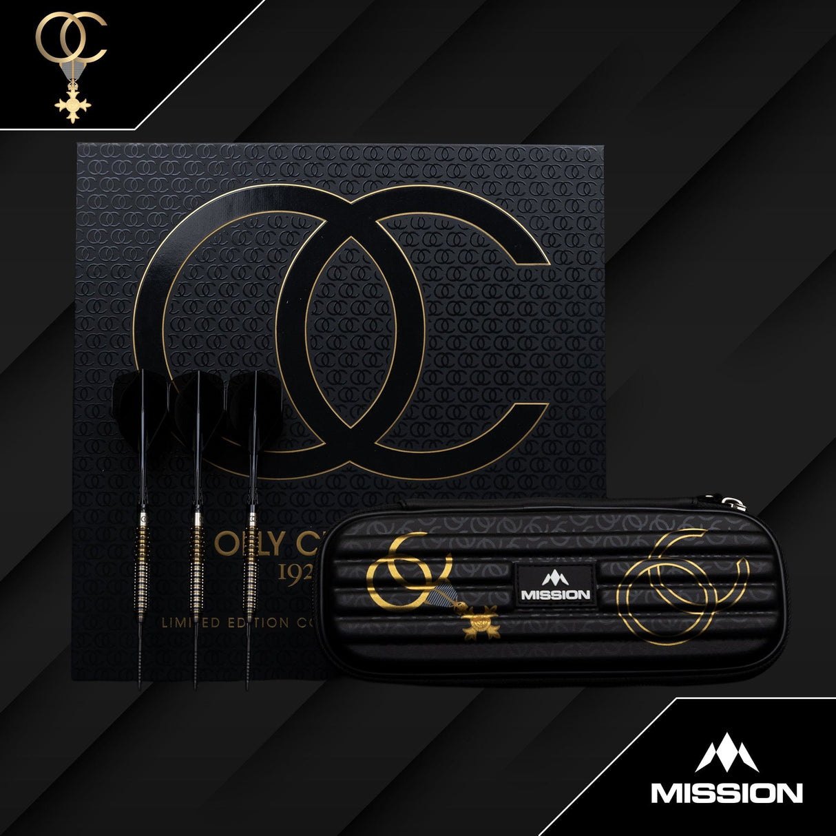 Mission Olly Croft OBE Darts - Steel Tip - 95% Tungsten - Limited Edition 24g