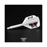 *Condor AXE Dart Flights - Devon Petersen - Small - African Warrior - Inspiration 2 - White
