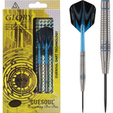 *Cuesoul - Steel Tip Tungsten Darts - Glory - Blue Grooves - Shark 24g