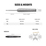 Legend Darts - Steel Tip - 90% Tungsten - Pro Series - V7 - Torpedo