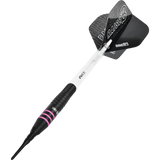 One80 Raise B Darts - Soft Tip - Black - Pink Rings 18g
