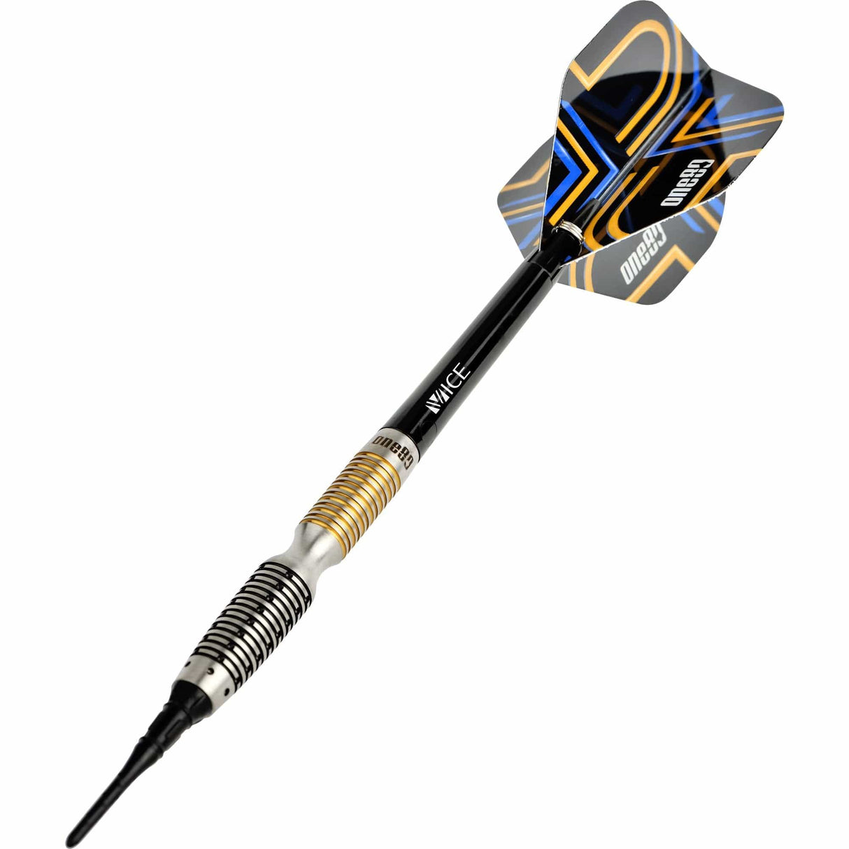 *One80 Ascent Darts - Soft Tip - S03 - Black & Gold