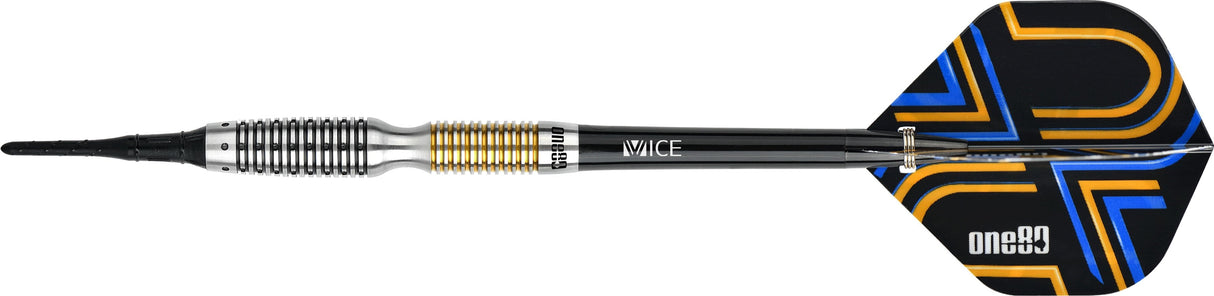 *One80 Ascent Darts - Soft Tip - S03 - Black & Gold
