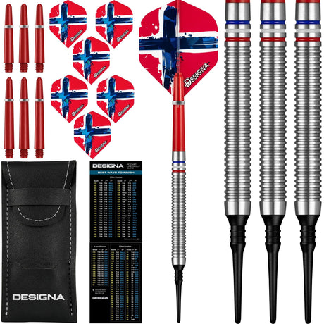 Designa Patriot-X Darts - Soft Tip - Norway 20g