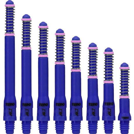 *Cuesoul - Dart Shafts - Tero Flight System - AK7 - Standard - Set of 4 - Navy Blue