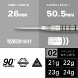 Target Exo Darts - Steel Tip - 90% Tungsten - 02
