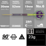 Target Luke Littler Darts - Steel Tip - 90% Tungsten - World Champion 23g