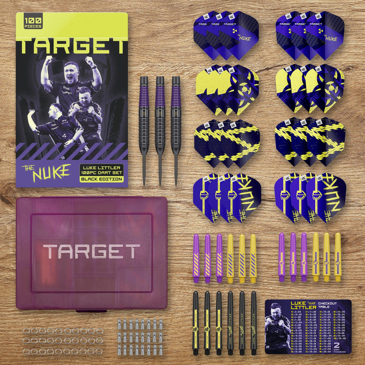 Target Luke Littler Darts - 100 piece Accessory Kit