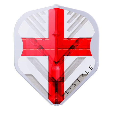 L-Style EZ L-Flights - Integrated Champagne Ring - L1EZ - V Series Type E - England - Clear White