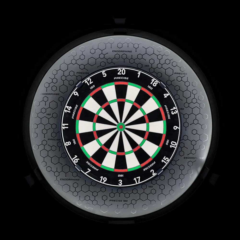 Precise 180 Dartboard Surround - Endorphine Signature - Black on Black
