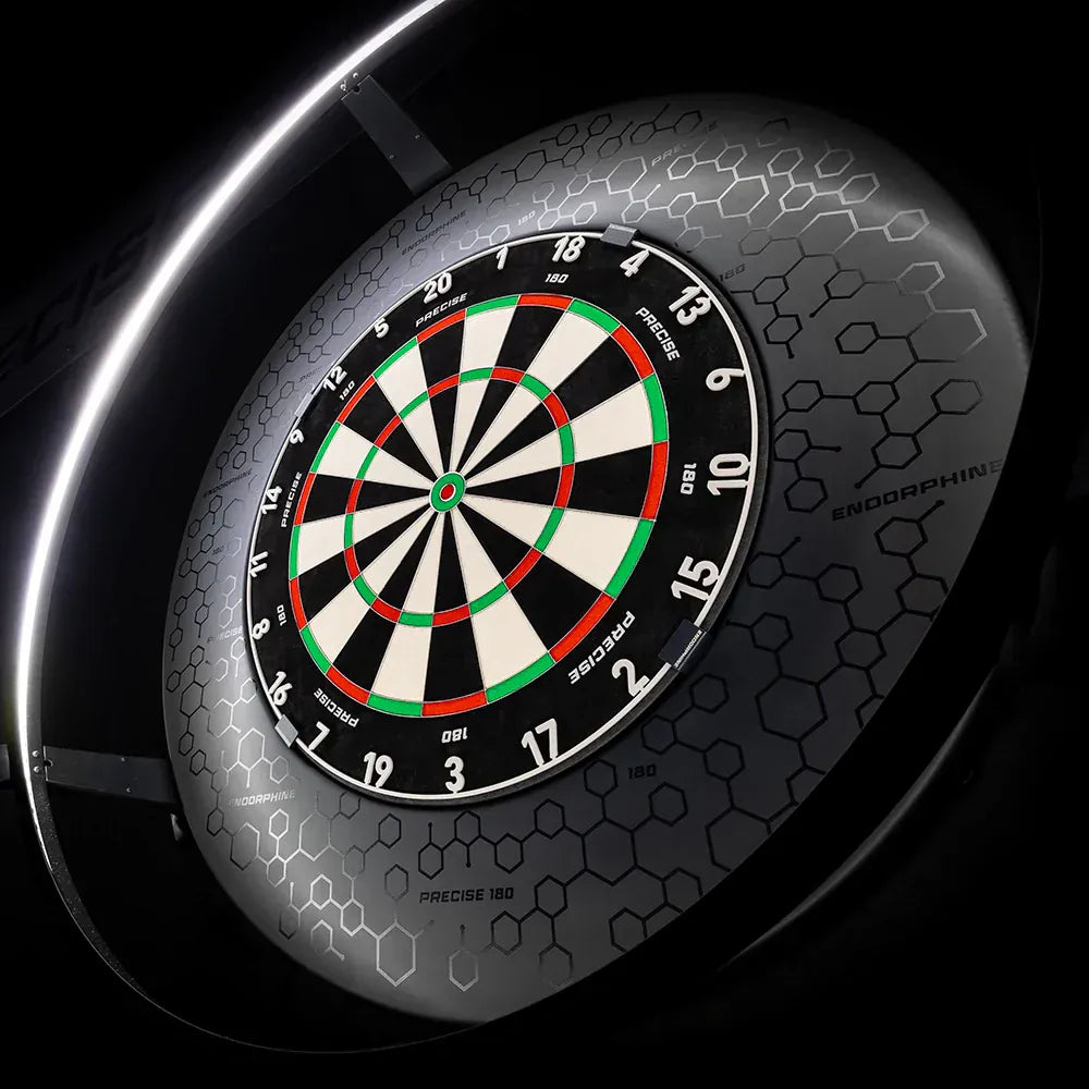 Precise 180 Dartboard Surround - Endorphine Signature - Black on Black