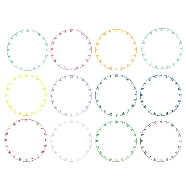 Precise 180 Number Ring - One-Piece - Colours