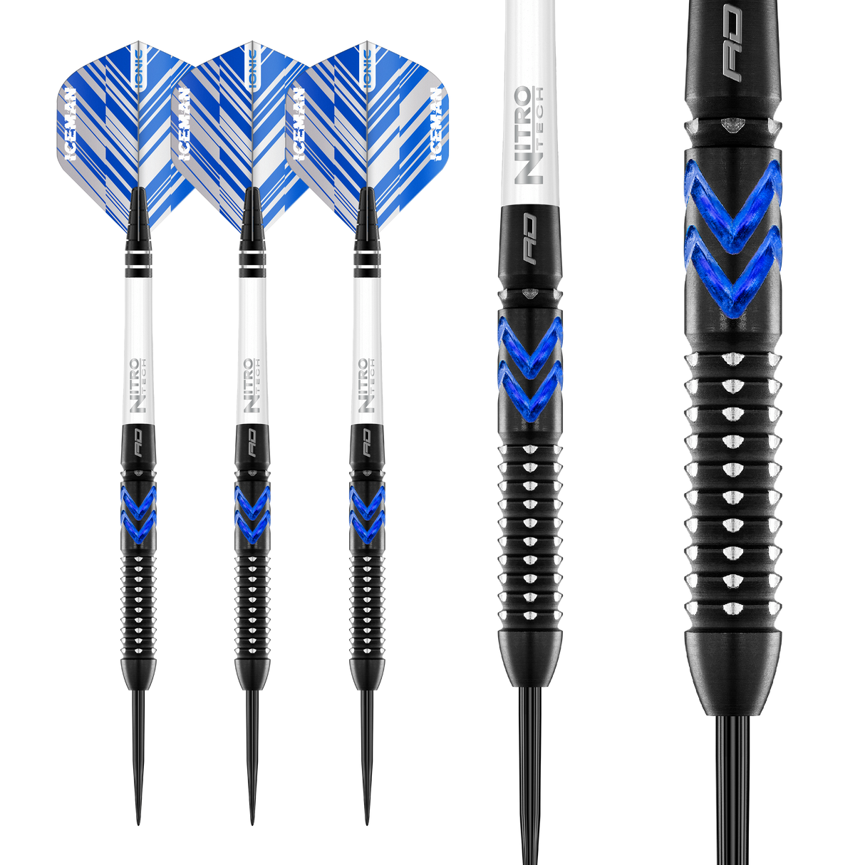 Red Dragon Gerwyn Price Darts - Steel Tip - 90% Tungsten - Ice Blue
