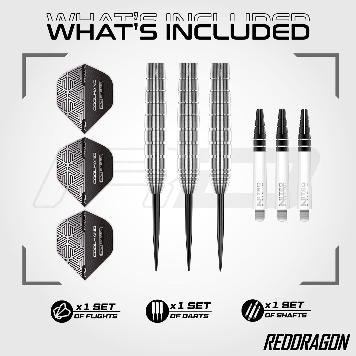Red Dragon Luke Humphries Darts - Steel Tip - 90% Tungsten - TX1