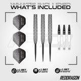 Red Dragon Luke Humphries Darts - Steel Tip - 90% Tungsten - TX1
