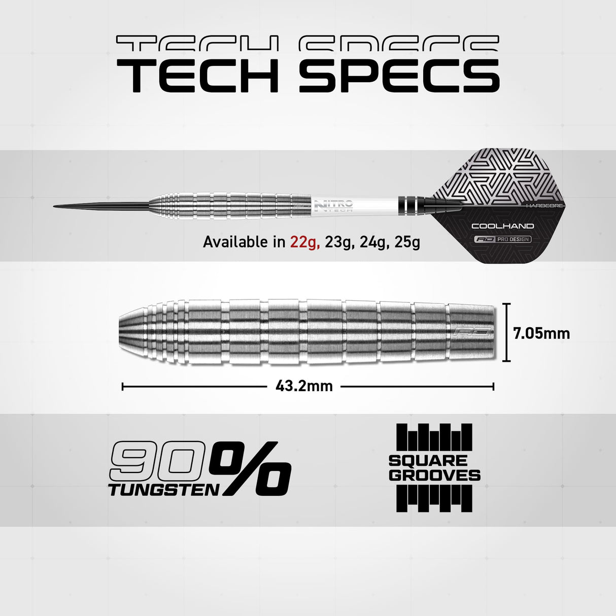 Red Dragon Luke Humphries Darts - Steel Tip - 90% Tungsten - TX1
