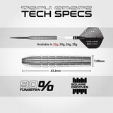 Red Dragon Luke Humphries Darts - Steel Tip - 90% Tungsten - TX1