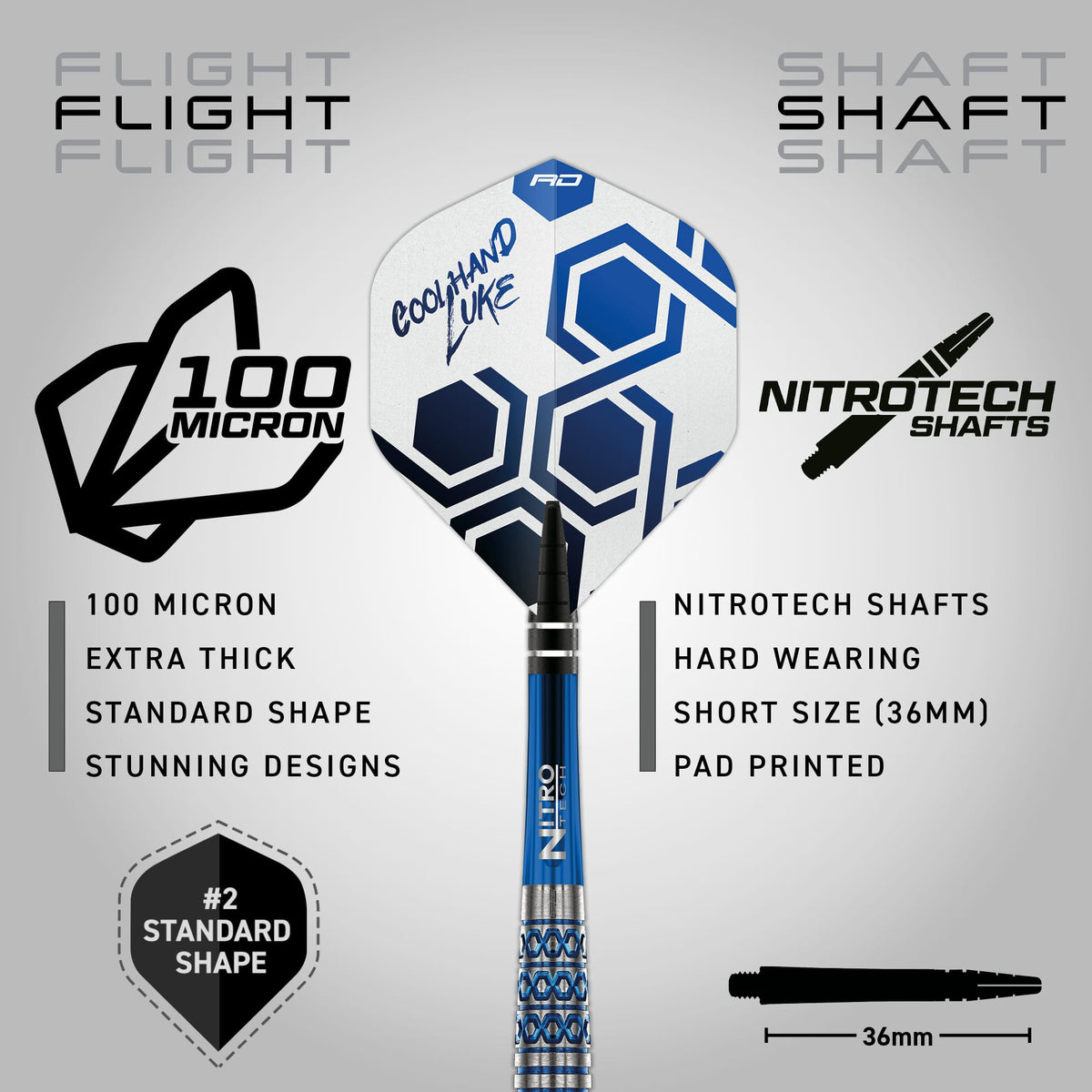 Red Dragon Luke Humphries Darts - Steel Tip - 90% Tungsten - TX5