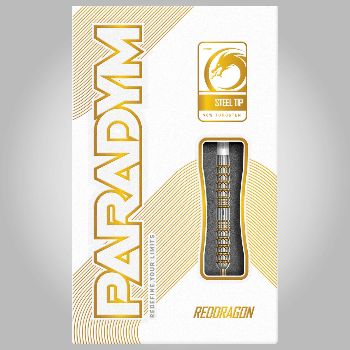 Red Dragon Paradym Gold Darts - Steel Tip - 90% Tungsten - Parallel