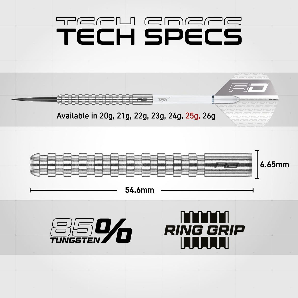 Red Dragon Javelin Darts - Steel Tip - 85% Tungsten