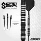 Red Dragon Sable Darts - Steel Tip - 90% Tungsten - Parallel