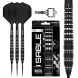 Red Dragon Sable Darts - Steel Tip - 90% Tungsten - Torpedo