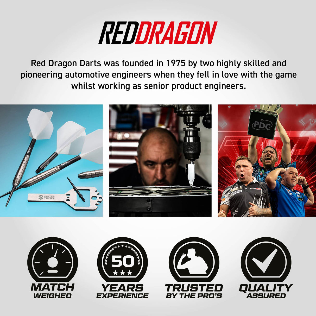 Red Dragon Luke Humphries Switch Darts - Steel Tip - 90% Tungsten - TX1