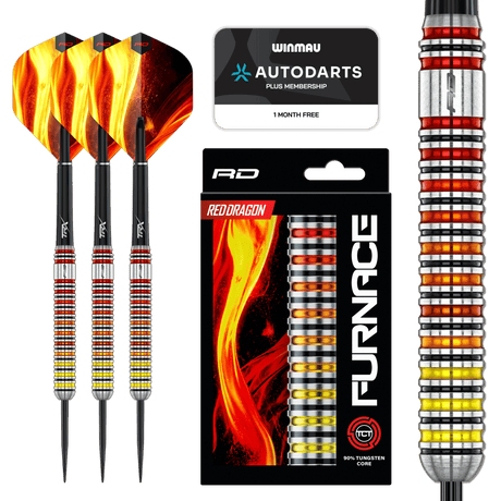 Red Dragon Furnace Darts - Steel Tip - 90% Tungsten