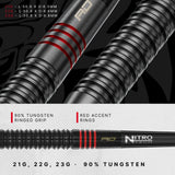 Red Dragon Jonny Clayton Darts - Steel Tip - 90% Tungsten - ADV