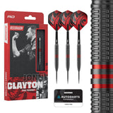Red Dragon Jonny Clayton Darts - Steel Tip - Brass - Core 21g