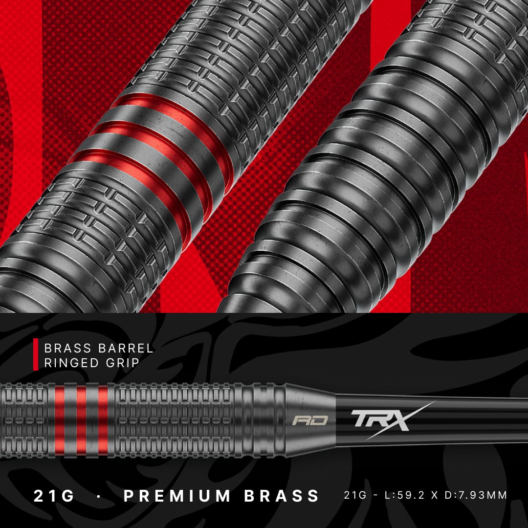Red Dragon Jonny Clayton Darts - Steel Tip - Brass - Core 21g