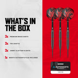 Red Dragon Jonny Clayton Darts - Steel Tip - Brass - Core 21g