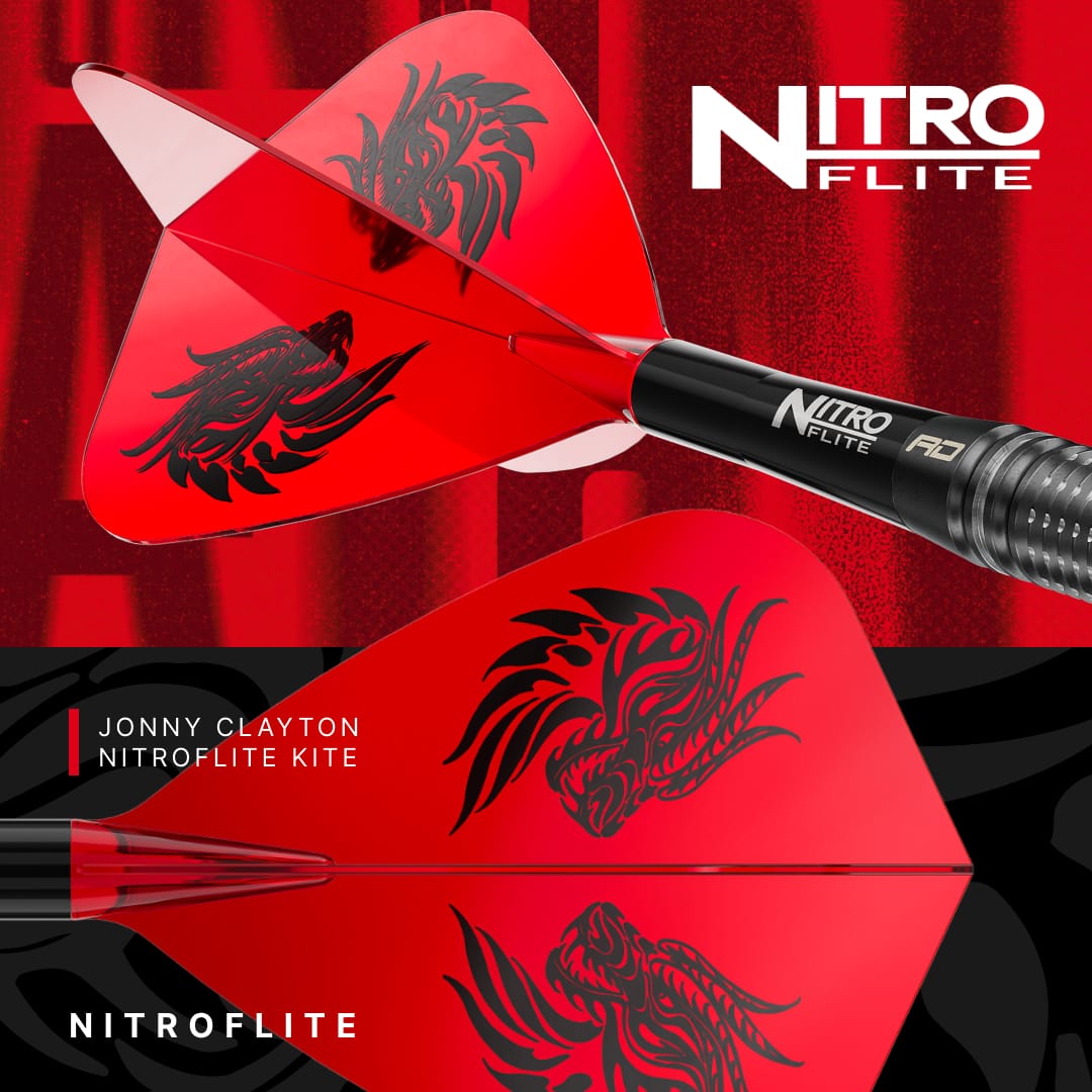 Red Dragon Jonny Clayton Darts - Steel Tip - 90% Tungsten - Pro