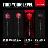 Red Dragon Jonny Clayton Darts - Steel Tip - 90% Tungsten - Pro