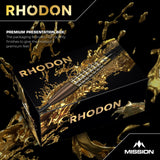 Mission Rhodon Darts - Steel Tip - 95% Tungsten - Bronze & Gold PVD