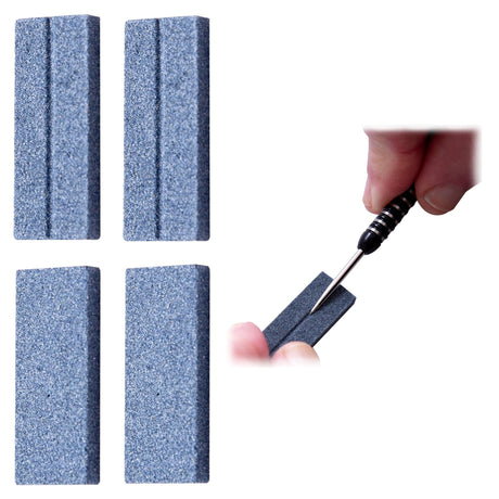 Ruthless Dart Sharpener - Flat V Groove - Value Pack - 4 Pieces