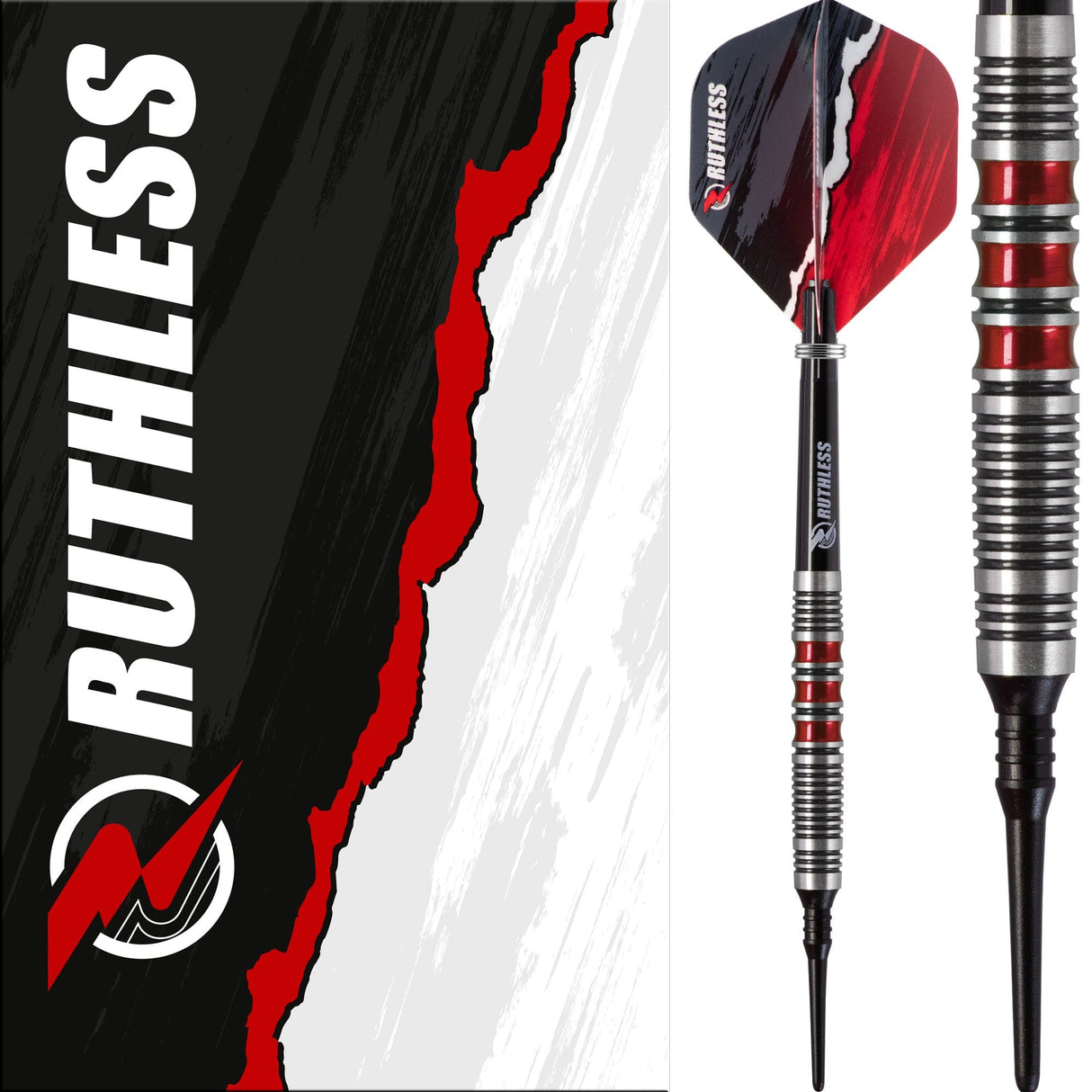 Ruthless Red Falcon Darts - Soft Tip Tungsten - BW 16.0g - Red - 18g 18g