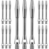 Unicorn XL Aluminium Dart Shafts - VALUE PACK 5 Sets - Silver Medium
