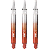 One80 Vice Gradient Shafts - Clear - Red Medium