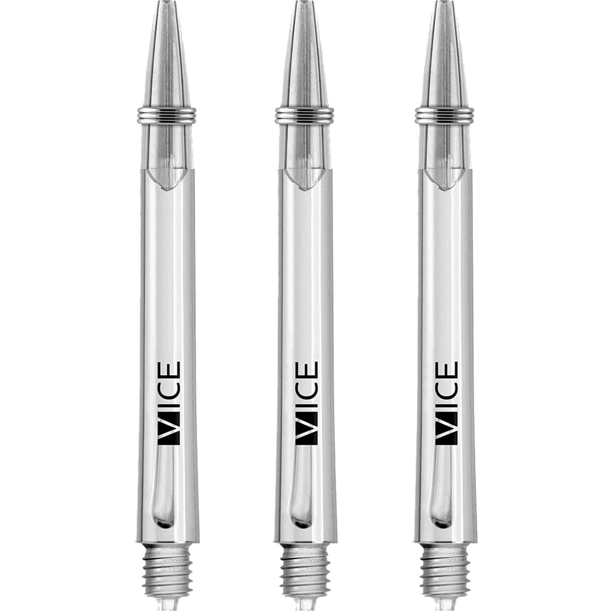 One80 Vice Shafts - Stems with Springs - Clear Medium