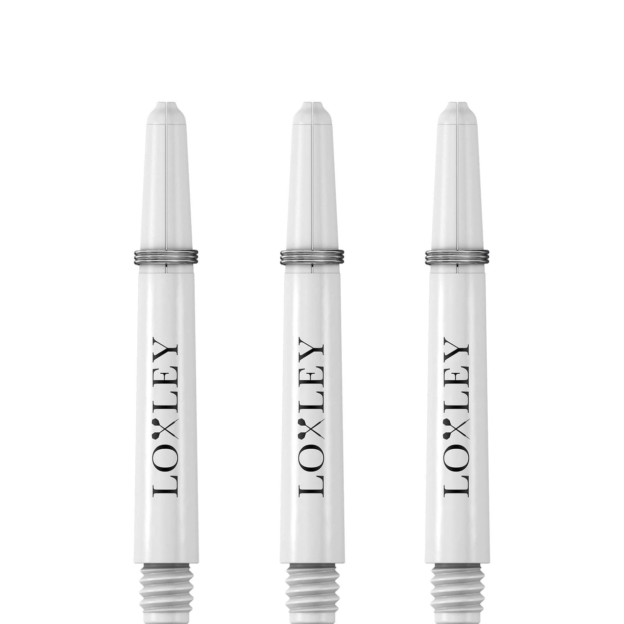 *Loxley Nylon Shafts - Dart Stems with Springs - White Tweenie