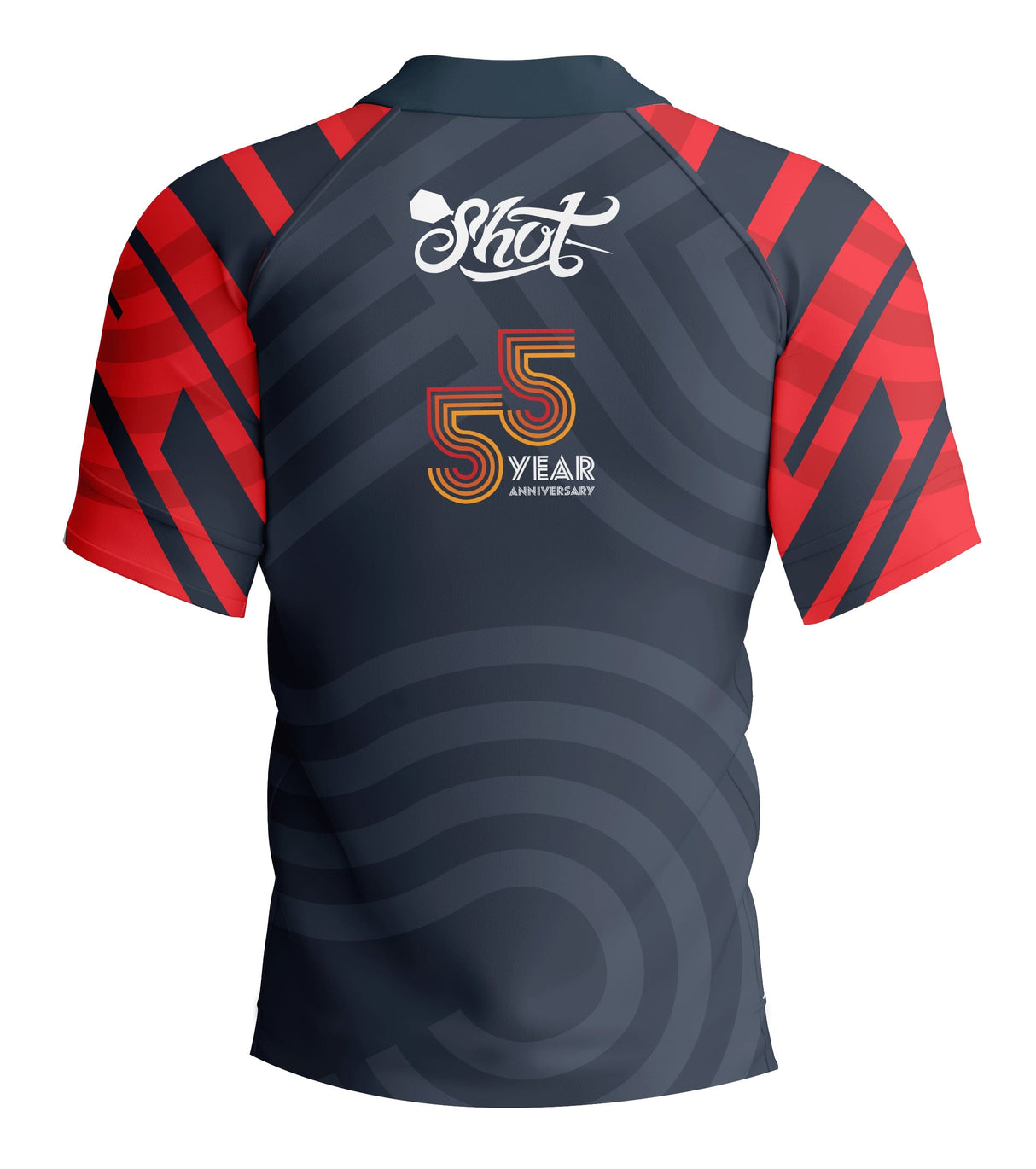 Shot Dart Shirt - 55 Year Anniversary - Black & Red
