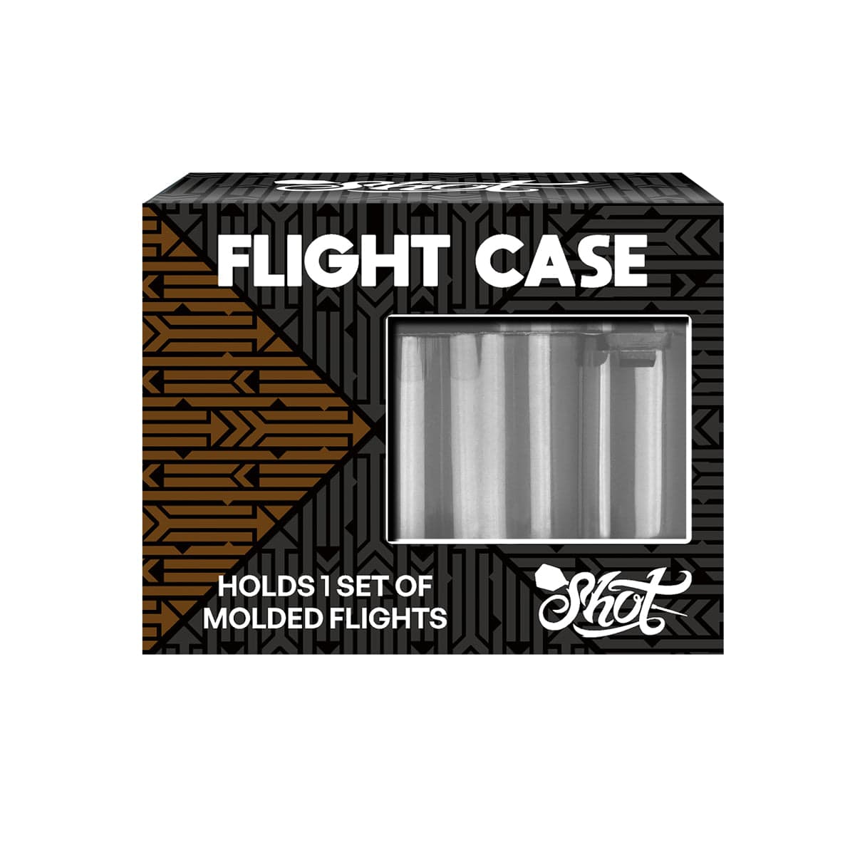 Shot Darts Case - Flight Case - Holds 1 set of moulded flights