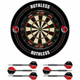 Ruthless Home Darts Centre - Surround & Hotshot Dartboard - 2 sets of darts