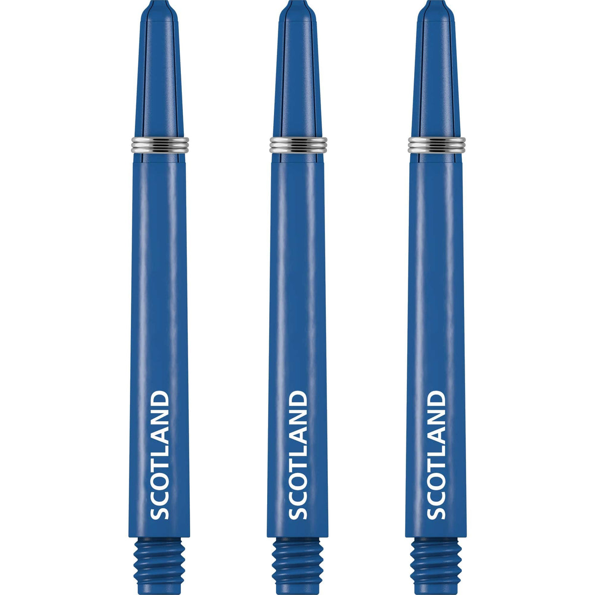 Scotland Football Nylon Shafts - Dart Stems with Springs - Blue - Medium