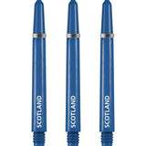Scotland Football Nylon Shafts - Dart Stems with Springs - Blue - Medium