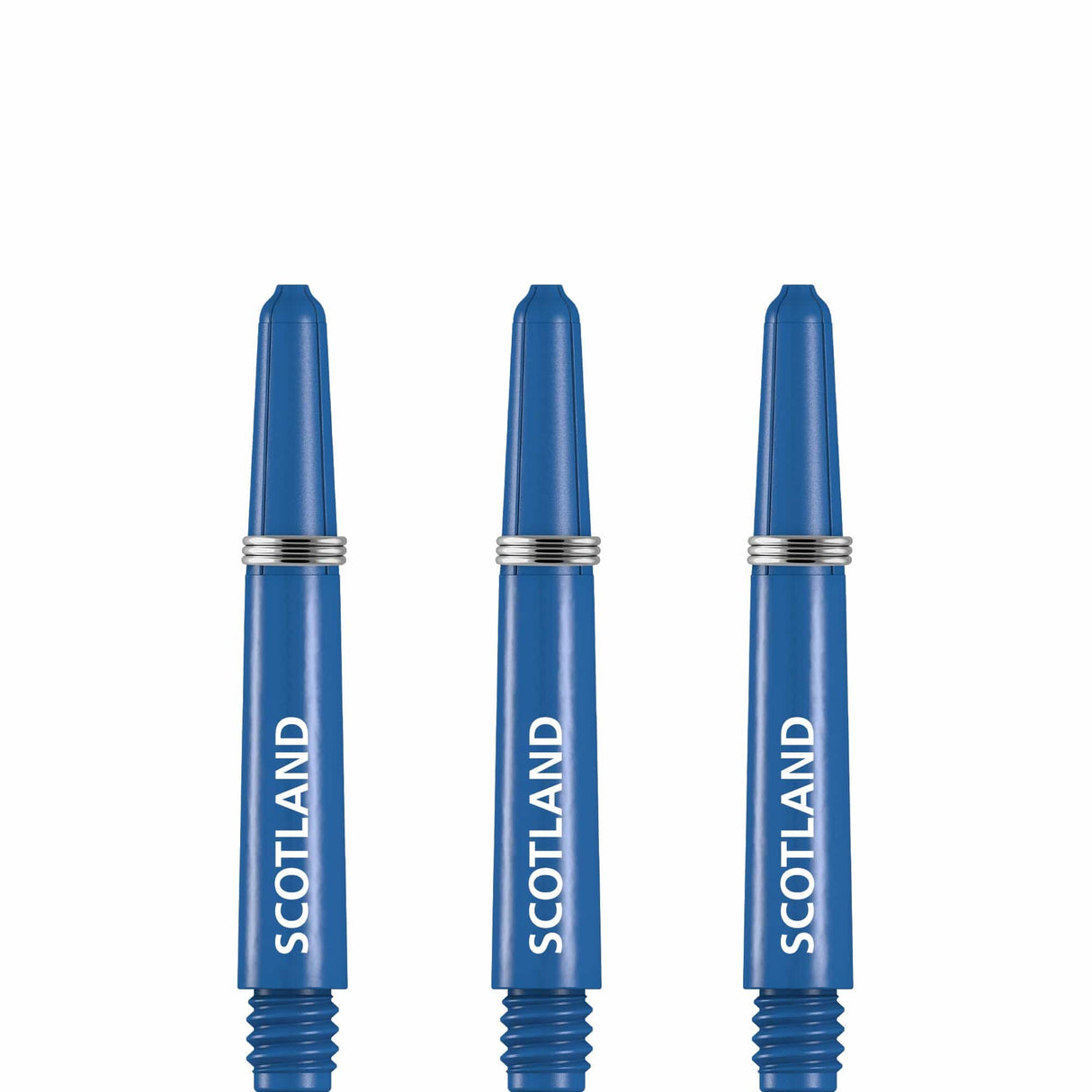 Scotland Football Nylon Shafts - Dart Stems with Springs - Blue - Medium