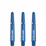 Scotland Football Nylon Shafts - Dart Stems with Springs - Blue - Medium